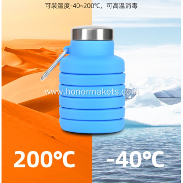 Silicone Collapsible Folding Water Bottle